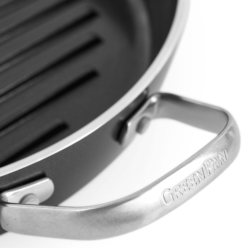 ESSENTIALS Tigaie grill, aluminiu, D.28cm