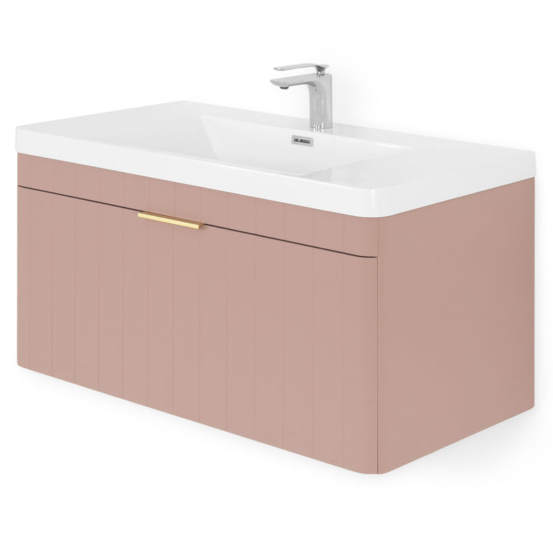 BLOOM Set mobilier baie, mască lavoar și lavoar