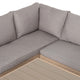 BAXTER Set mobilier terasă/gădină, colțar, masă, 2 taburete