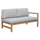 NORDIC Set mobilier terasă/grădină, fotoliu, banchetă, colțar și măsă