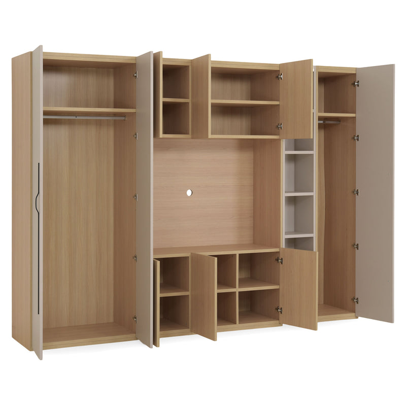 COMPACT Dressing 9 uși, spațiu TV