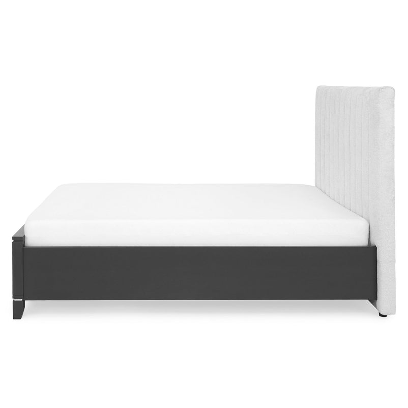 JACKSON Pat tapițat, 180x200cm, somieră și 2 sertare incluse