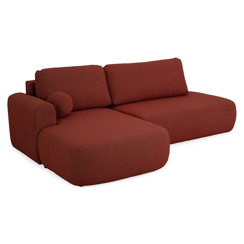 LAON Colțar extensibil, șezlong stânga/dreapta și ladă depozitare, stofă