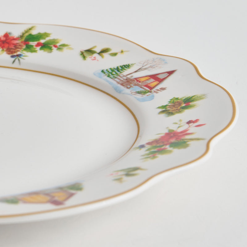 WONDERLAND Set 4 farfurii desert, porțelan, D.19cm