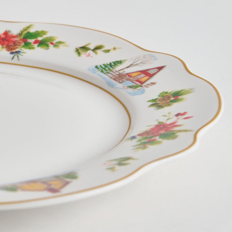 WONDERLAND Set 4 farfurii desert, porțelan, D.19cm