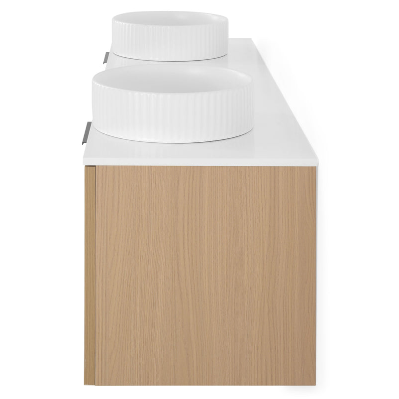 ARTEMIDE/HORIK Set mobilier baie, mască lavoar, top, 2 lavoare