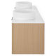 ARTEMIDE/HORIK Set mobilier baie, mască lavoar, top, 2 lavoare