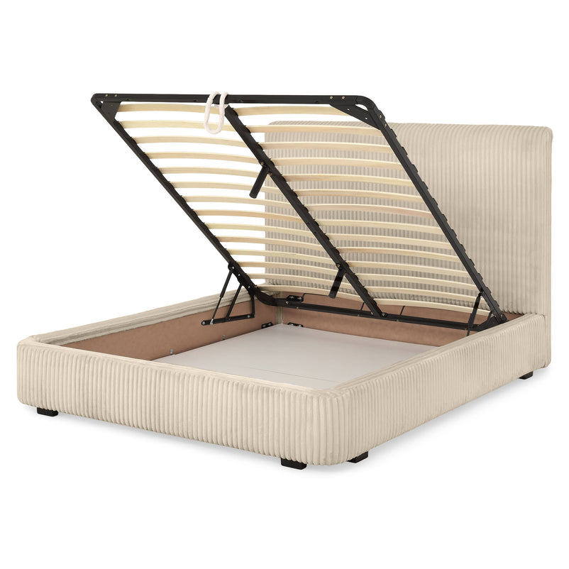 MARYANNE Pat tapițat, 160x200cm, ladă depozitare inclusă