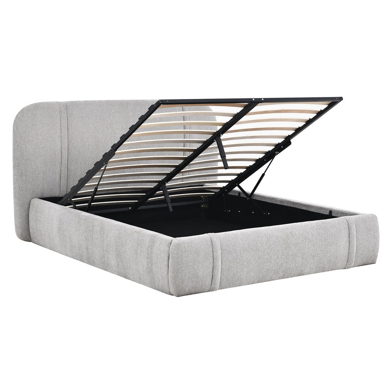 GILDA Pat tapițat, 160x200cm, somieră rabatabilă și ladă depozitare incluse