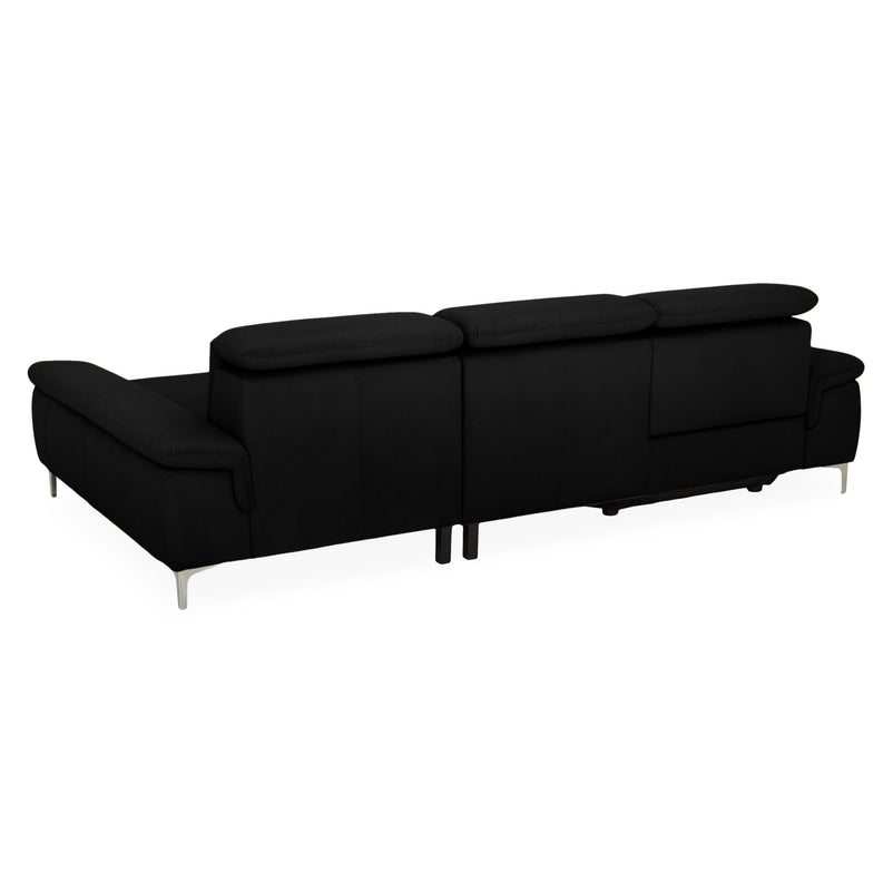 SOUND Colțar șezlong stânga/dreapta, 1 recliner electric și mecanism tetiere, stofă