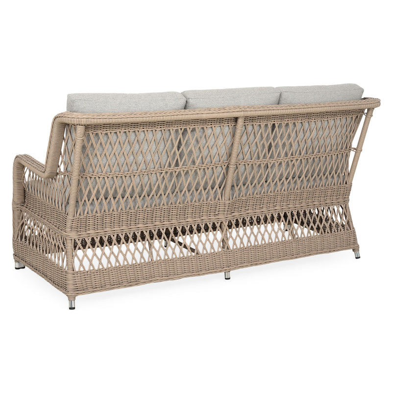 COSETTE Set mobilier terasă/grădină, 2 fotolii, 2 taburete, canapea și masă