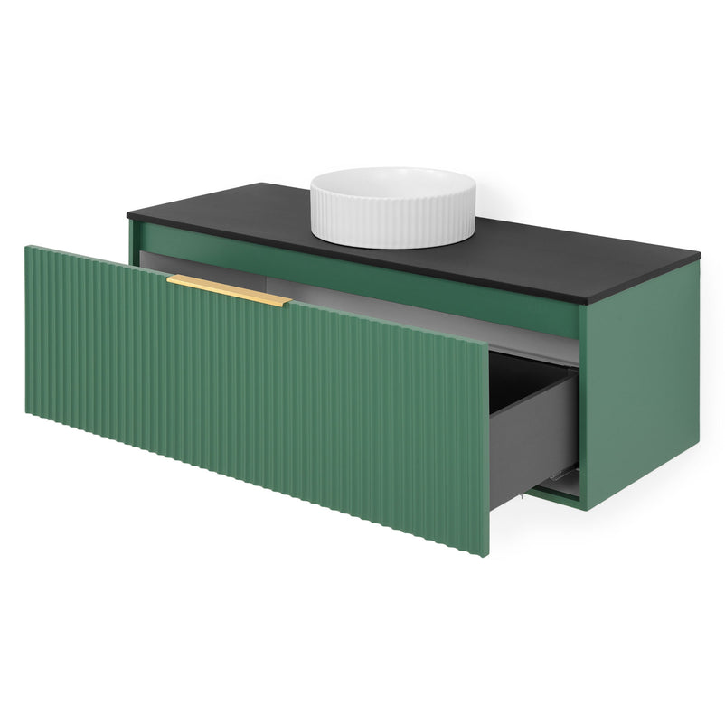 HORIK Set mobilier baie, mască lavoar, top lavoar, lavoar ceramic și oglindă