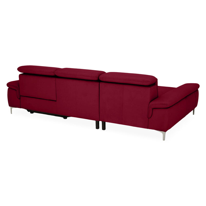 SOUND Colțar șezlong stânga/dreapta, 1 recliner electric și mecanism tetiere, stofă