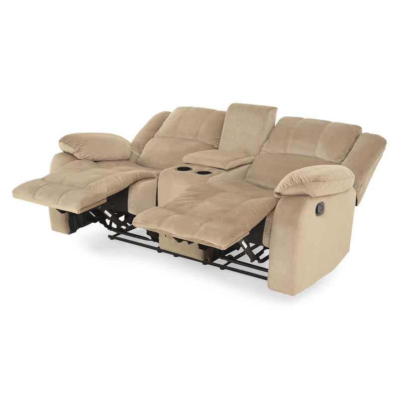NOLE Canapea 2 reclinere manuale, consolă și sertar