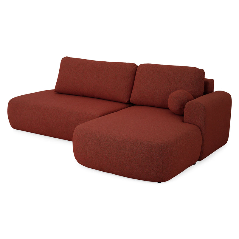 LAON Colțar extensibil, șezlong stânga/dreapta și ladă depozitare, stofă