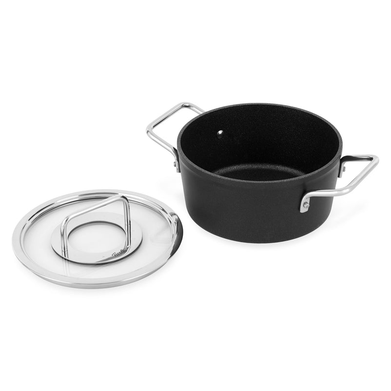 ADAMANT Oală cu mânere și capac, aluminiu, D.18cm