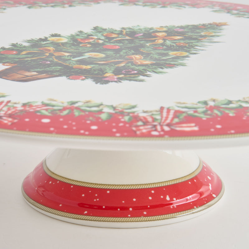 MAGIC CHRISTMAS Platou tort, porțelan, D.32cm