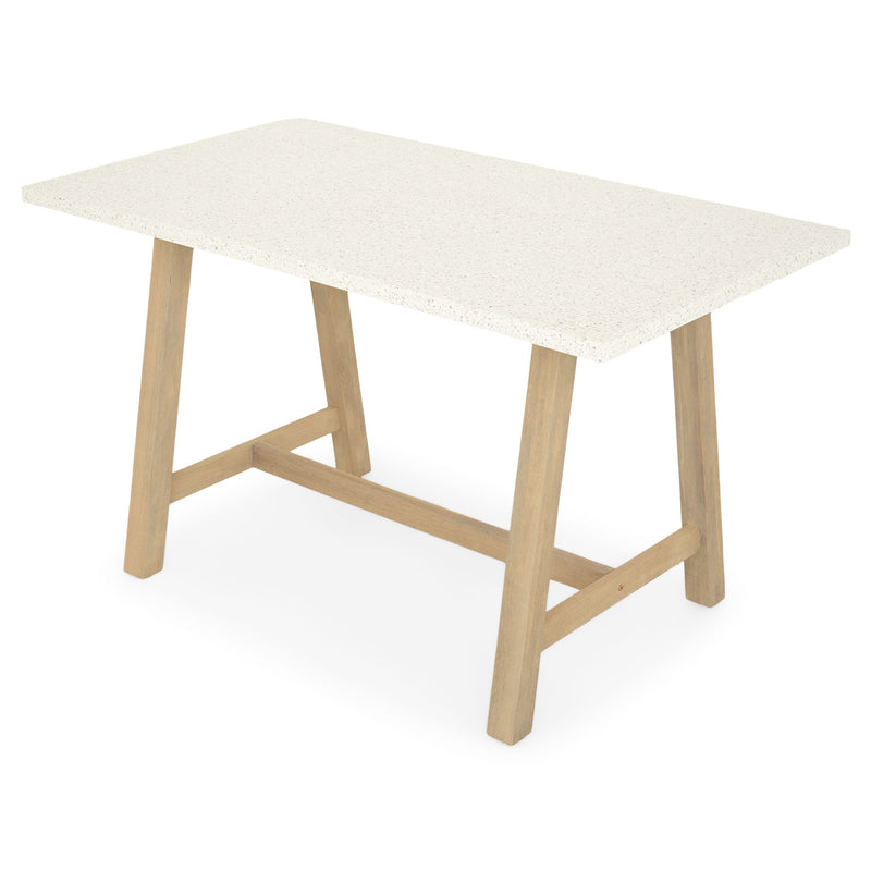 ASHEN Set mobilier terasă/gădină, masă și 4 scaune bar