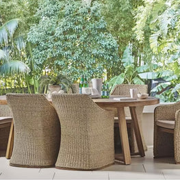 SONORA Set mobilier terasă/grădină, 8 scaune și masă