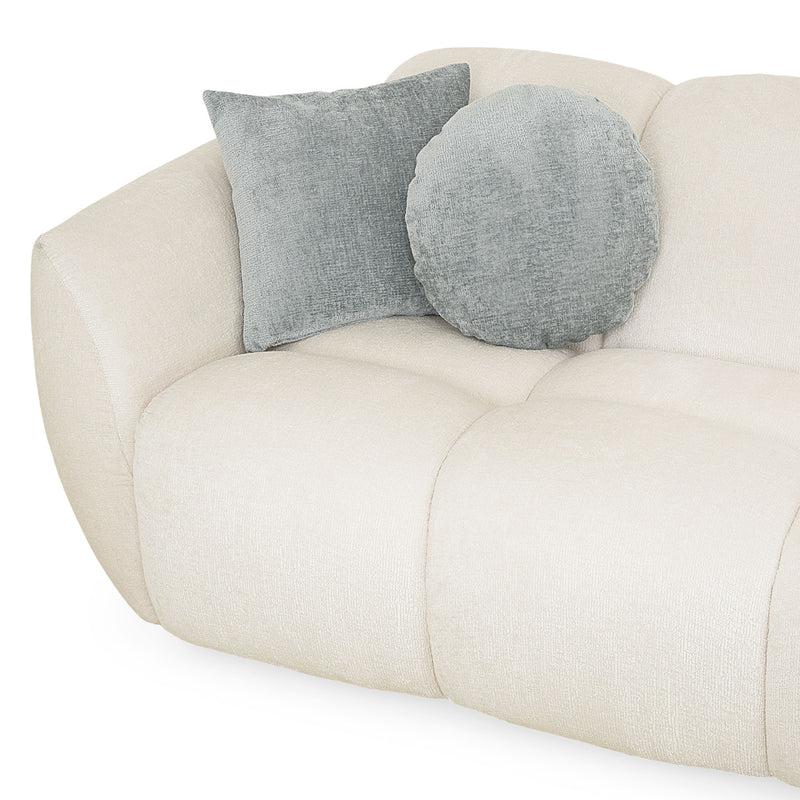 MALOME Canapea 3 locuri, 3 perne decor incluse, stofă