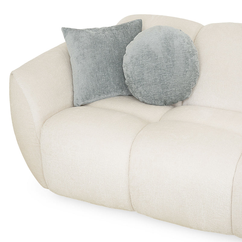 MALOME Canapea 3 locuri, 3 perne decor incluse, stofă