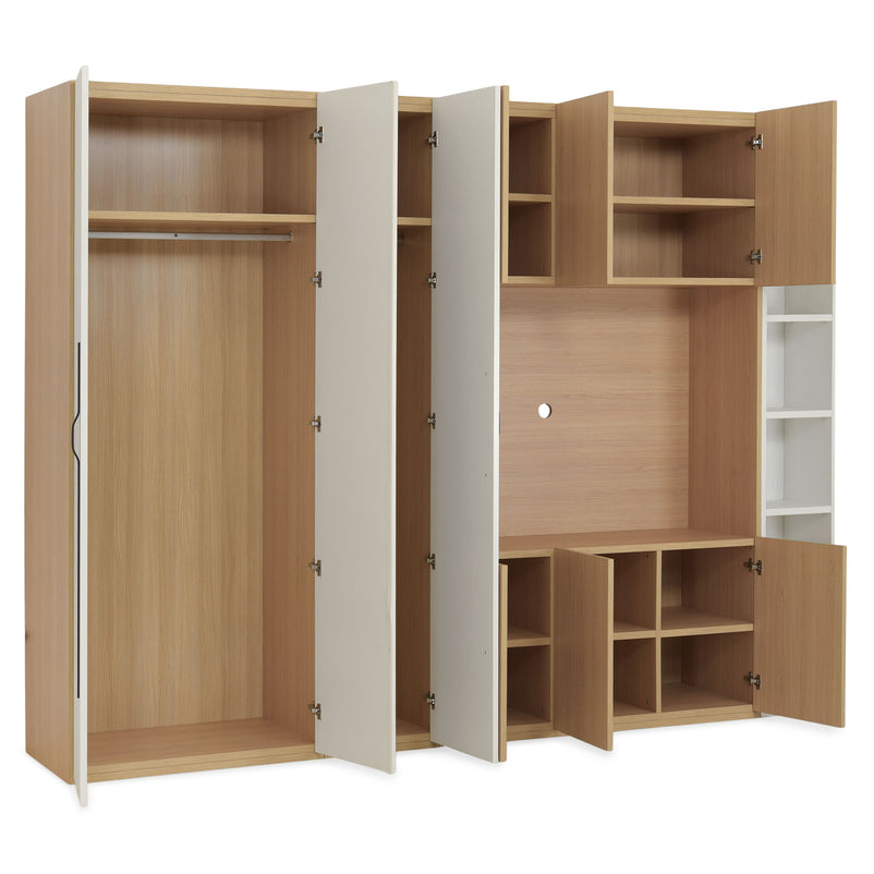 COMPACT Dressing 9 uși, spațiu TV