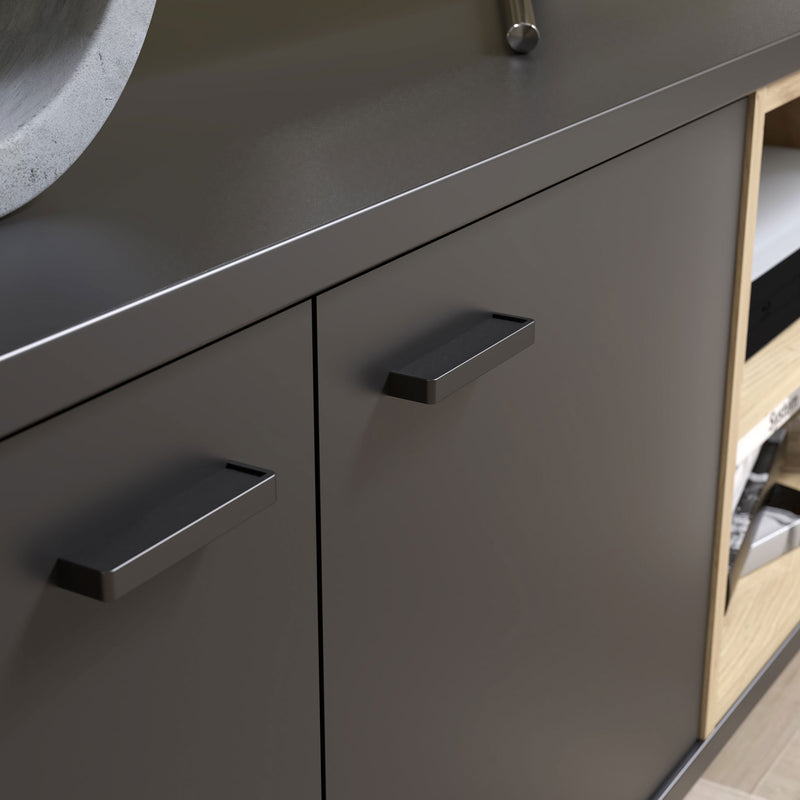 GRAY Comodă TV, LED inclus