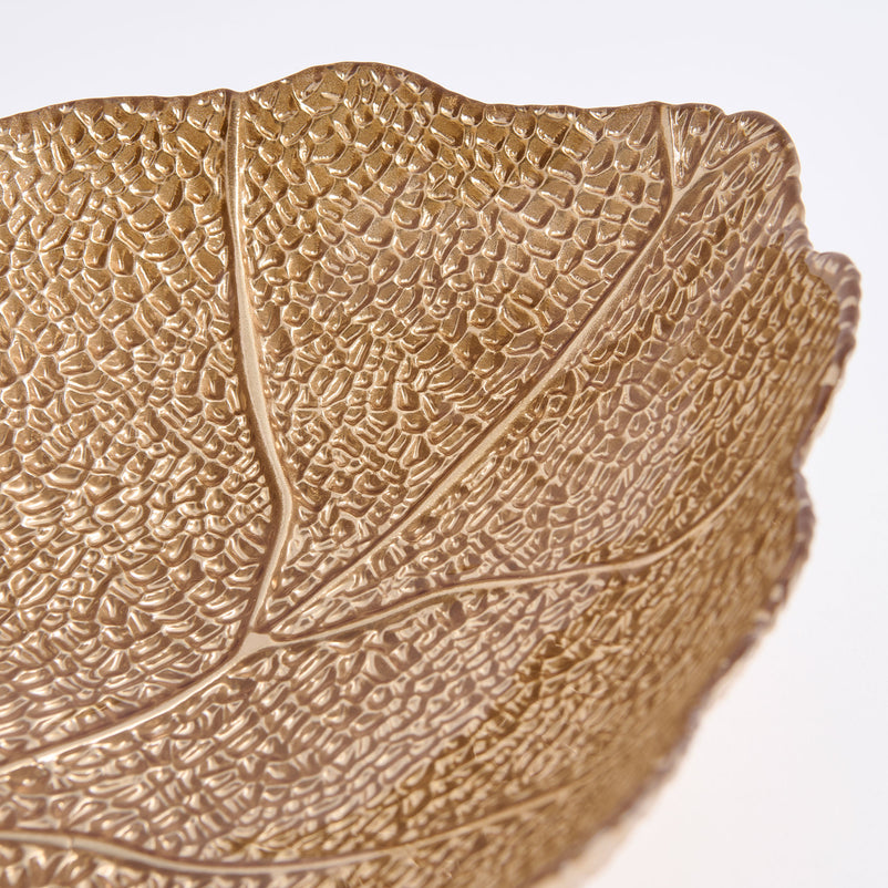 ASH LEAF Platou, sticlă, L.42cm