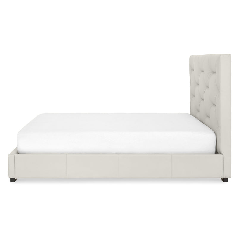 KAITLIN Pat tapițat, 160x200cm, somieră și ladă depozitare incluse