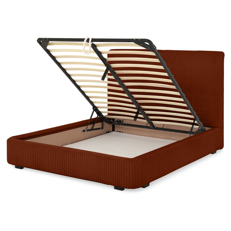 MARYANNE Pat tapițat, 160x200cm, ladă depozitare inclusă