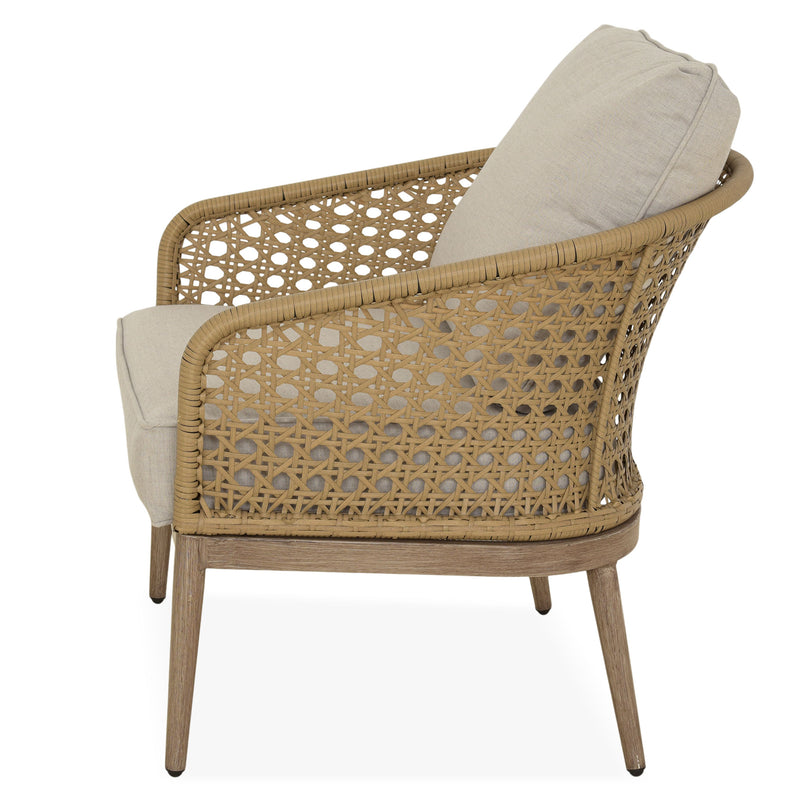 CORAL Set mobilier terasă/grădină, 2 fotolii și măsuță cafea