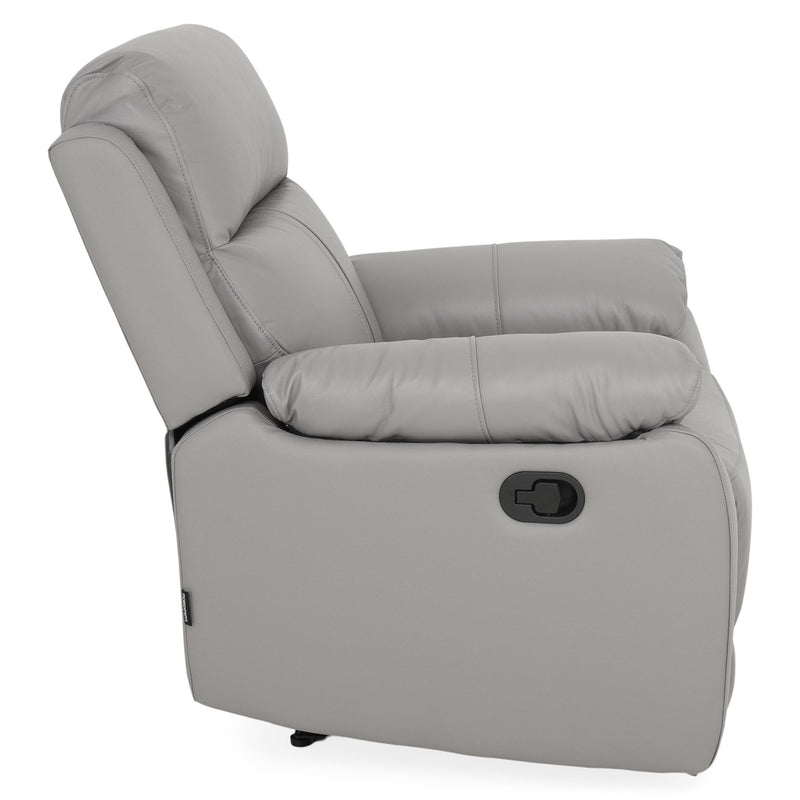 HUDSON Fotoliu, recliner manual, piele naturală