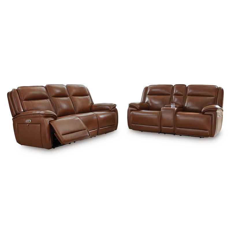 CRAWFORD Canapea 3 locuri, 2 reclinere electrice, piele