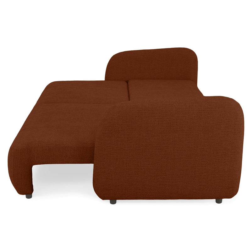 LUNEL Canapea extensibilă, 2 locuri, ladă depozitare, stofă