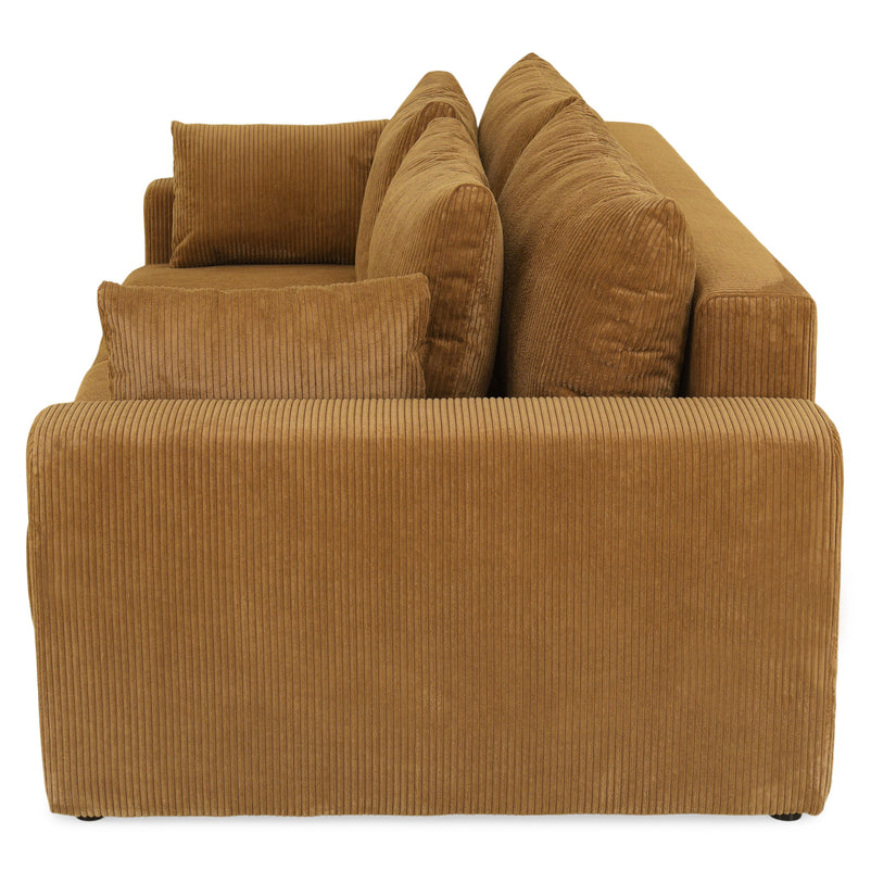 MELUN Canapea extensibilă, 3 locuri, ladă depozitare, stofă