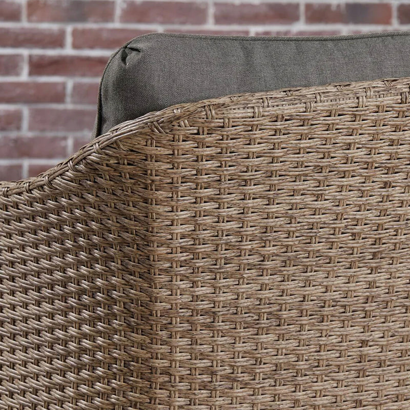 LIAM Set mobilier terasă/grădină, 2 fotolii, canapea și măsuță