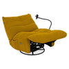 OPTIMUS Fotoliu rotativ cu recliner electric, USB, suport telefon, stofă