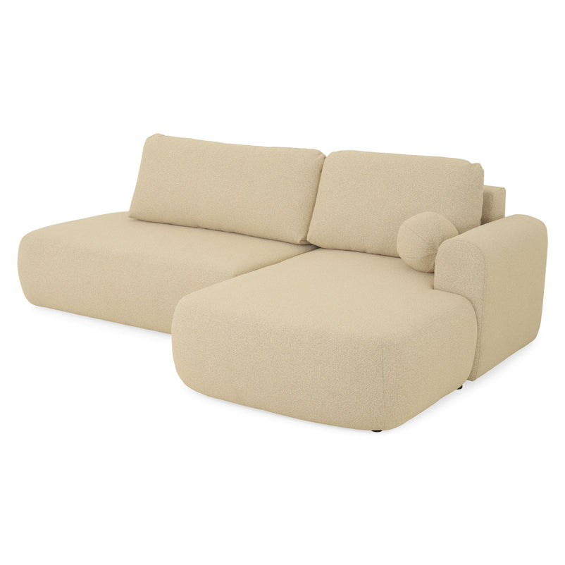 LAON Colțar extensibil, șezlong stânga/dreapta și ladă depozitare, stofă