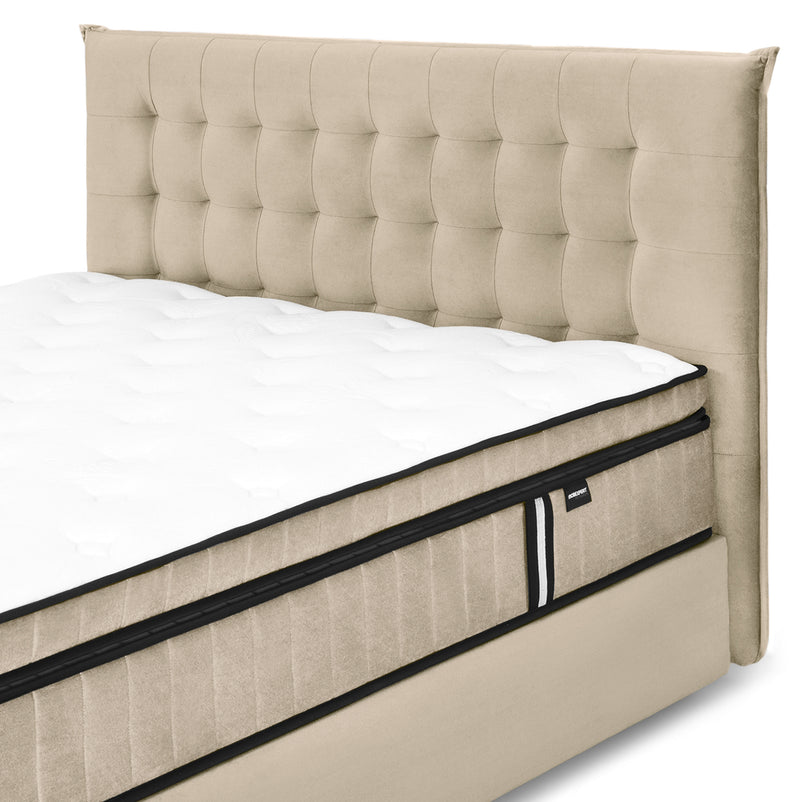 OPERA Pat tapițat, somieră rabatabilă, ladă și saltea incluse