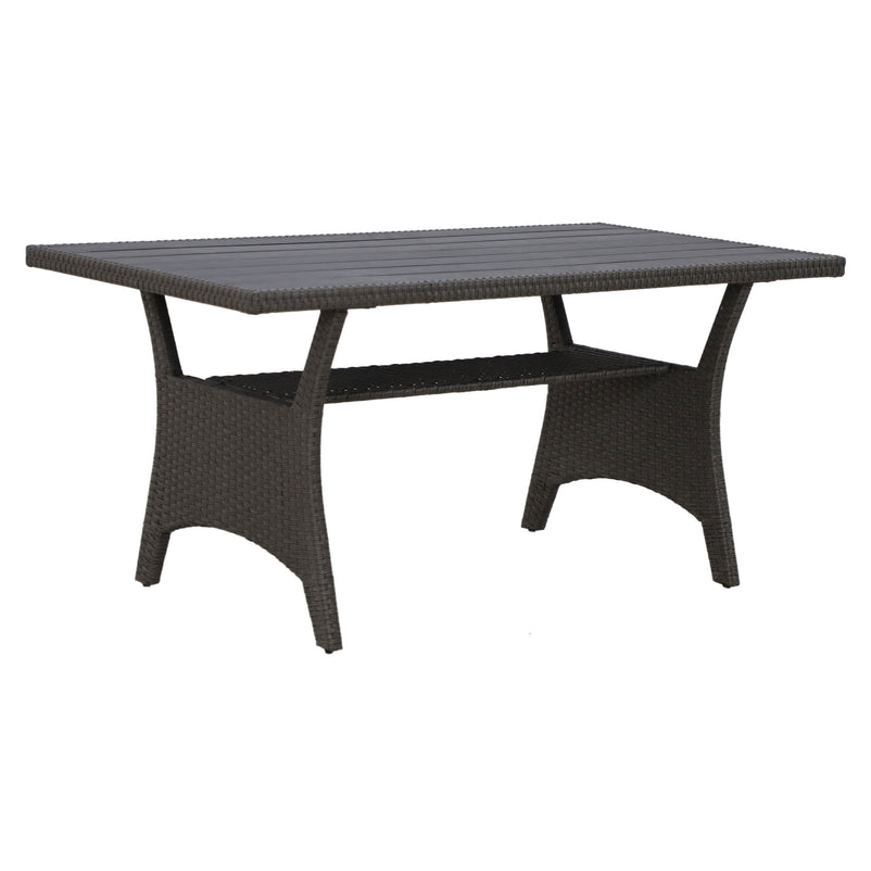 BAXTER Set mobilier terasă/gădină, colțar, masă, 2 taburete