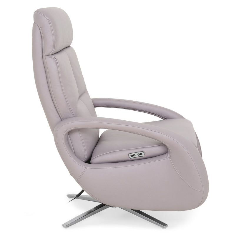 HESTON Fotoliu rotativ cu recliner electric, stofă