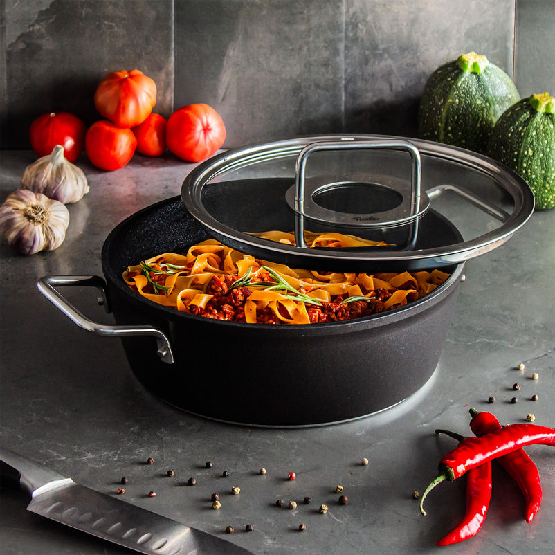 ADAMANT Oală cu mânere și capac, aluminiu, D.24cm