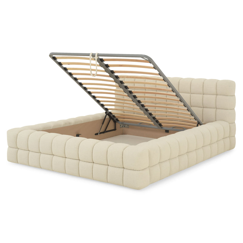 PIETRO Pat tapițat, 160x200cm, somieră rabatabilă și ladă incluse