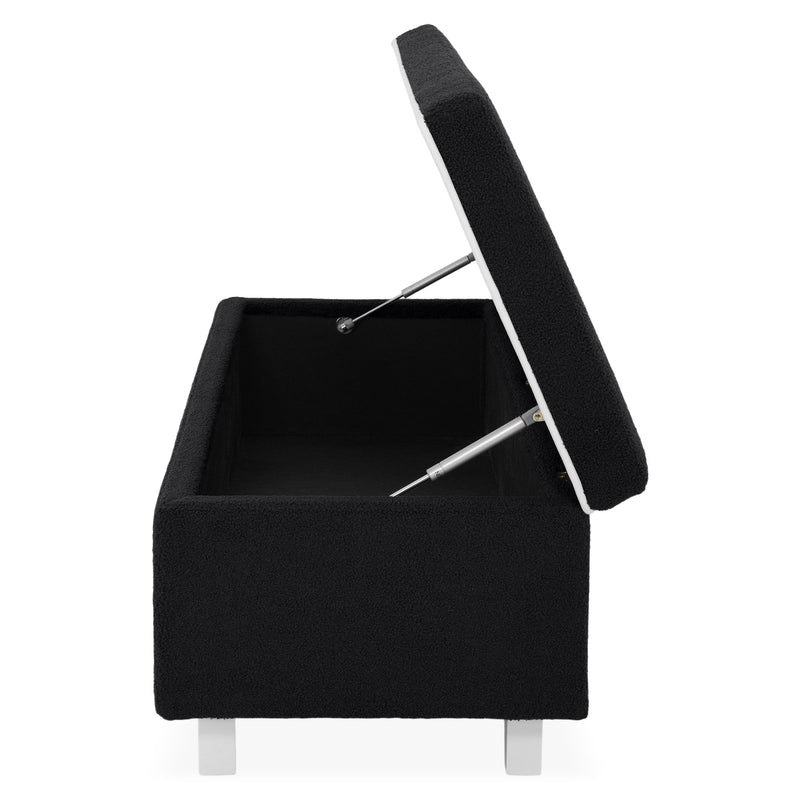 KOLLE Banchetă, ladă depozitare inclusă, stofă