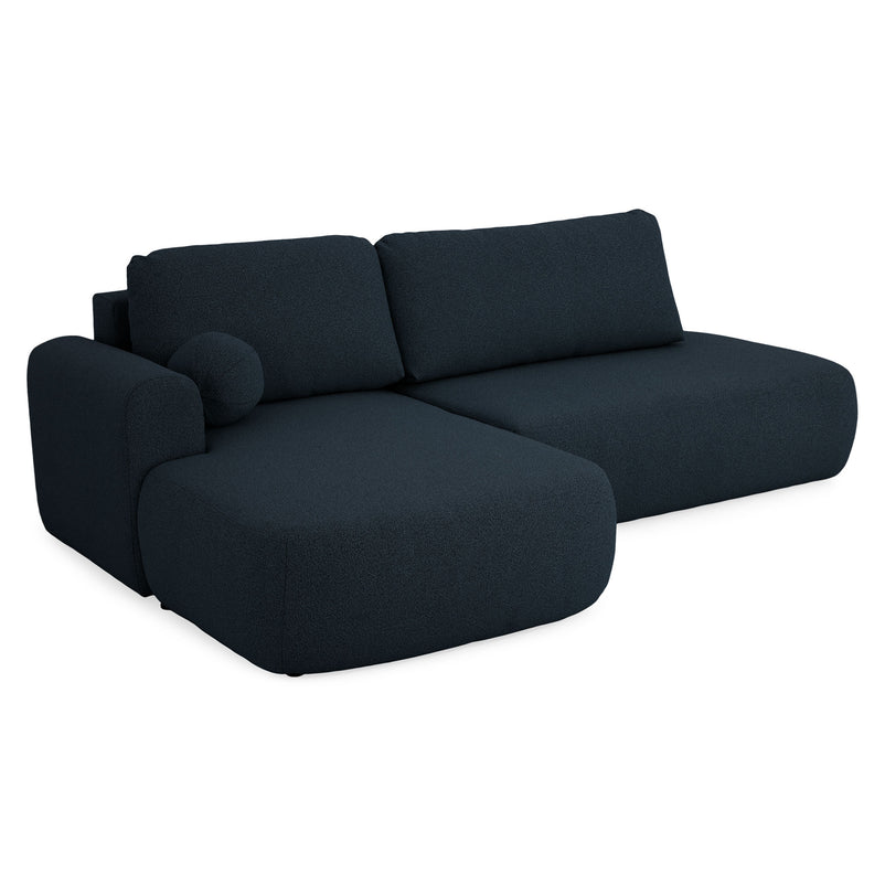 LAON Colțar extensibil, șezlong stânga/dreapta și ladă depozitare, stofă