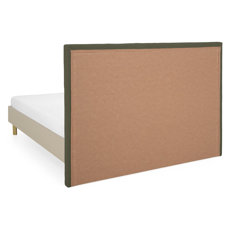 RING Pat cu tăblie tapițată 160x200cm, somieră inclusă