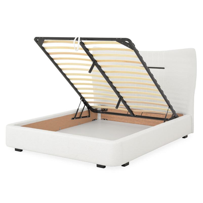 THALIA Pat tapițat, 160x200cm ,somieră rabatabilă și ladă depozitare incluse