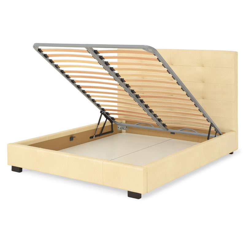 PATIO Pat tapițat, 160x200cm, somieră și ladă depozitare incluse