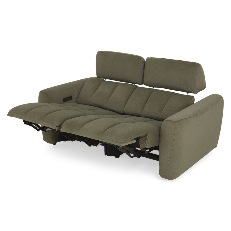 WISNER Canapea 2 locuri, 2 reclinere electrice, mecanism electric tetiere, stofă