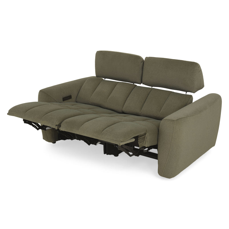 WISNER Canapea 2 locuri, 2 reclinere electrice, mecanism electric tetiere, stofă